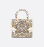 Túi Nữ Dior Medium Lady D-Lite Bag 'Latte' 