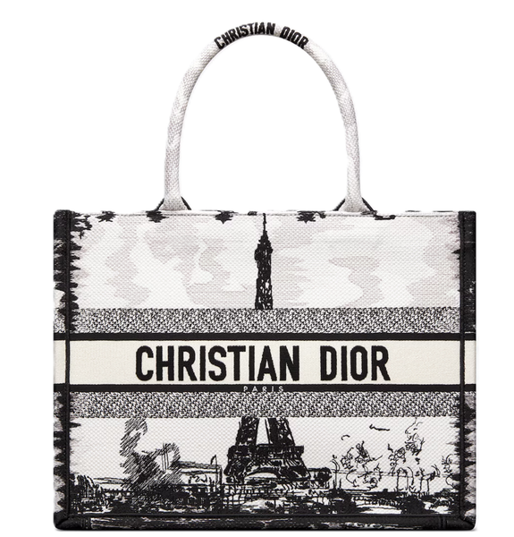  Túi Nữ Christian Dior Medium Dior Book Tote 'Black White' 