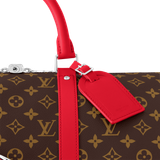  Túi Nam Louis Vuitton Keepall Bandoulière 50 Bag 'Red' 