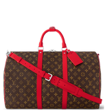  Túi Nam Louis Vuitton Keepall Bandoulière 50 Bag 'Red' 