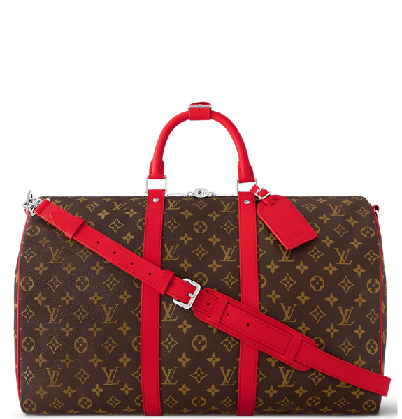  Túi Nam Louis Vuitton Keepall Bandoulière 50 Bag 'Red' 