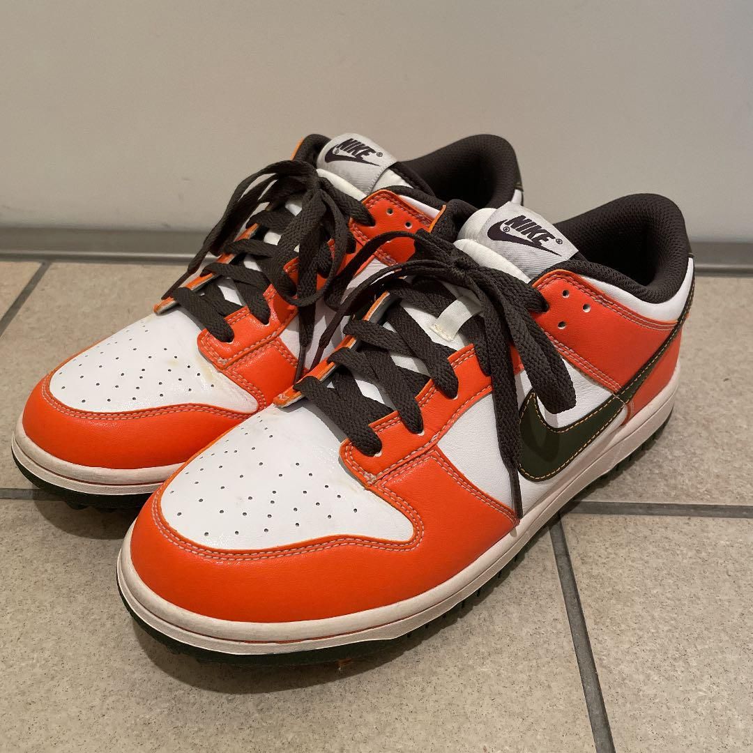 Giay Golf Nike Dunk NG Golf White Black Orange 484294 101 LUXITY