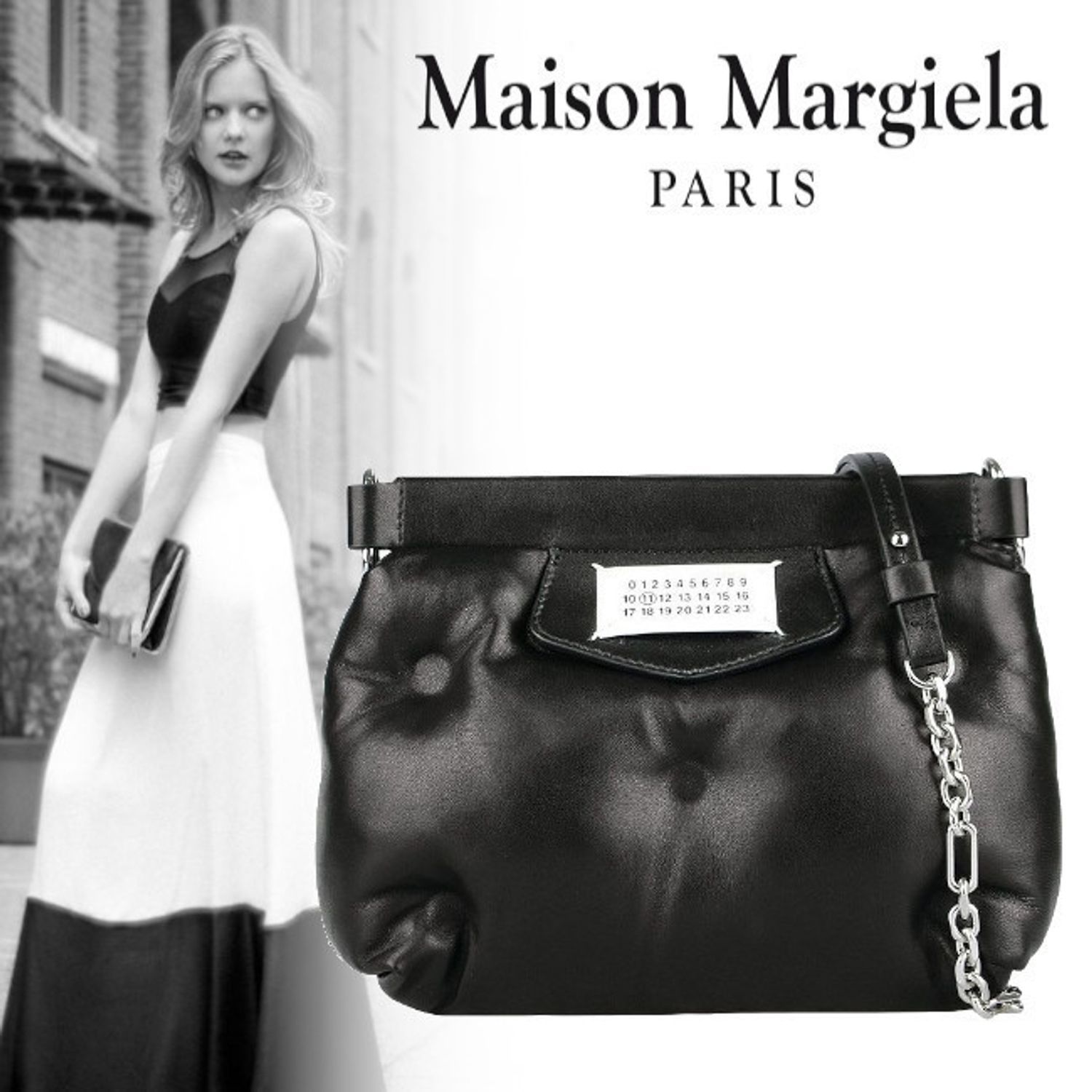  Túi Nữ Maison Margiela Glam Slam Red Carpet Bag 'Black' 
