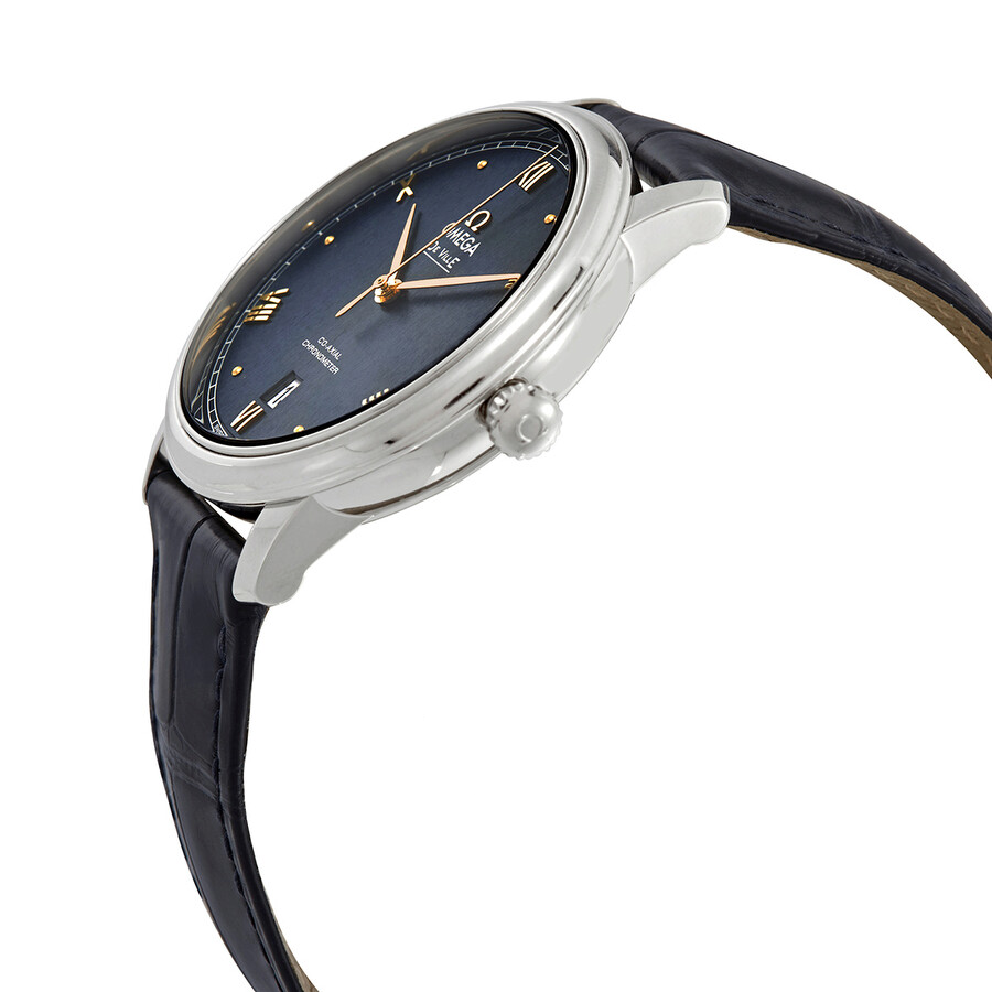  Đồng Hồ Nam OMEGA De Ville Prestige Automatic Chronometer 'Blue' Dial 