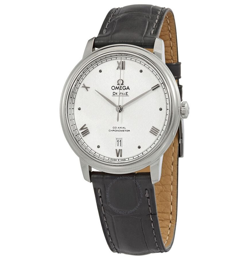  Đồng Hồ Nam OMEGA De Ville Prestige Automatic Chronometer Silver Dial 