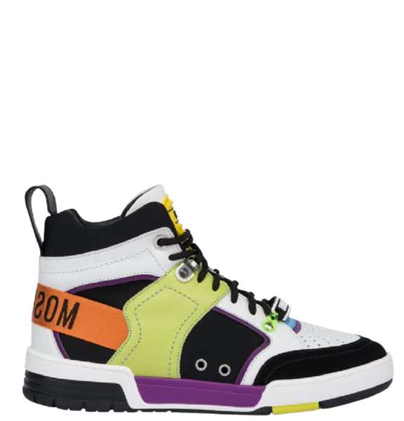  Giày Moschino Nam Streetball High 'Black' 
