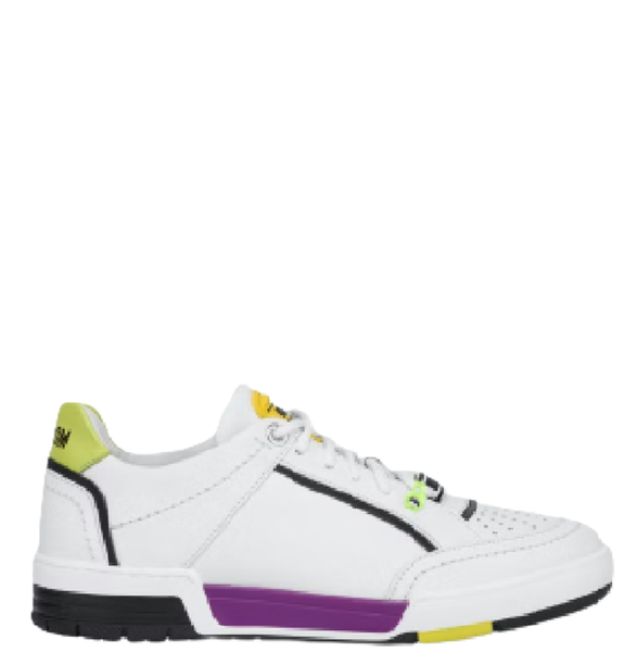  Giày Moschino Nam Streetball Sneakers 'White' 