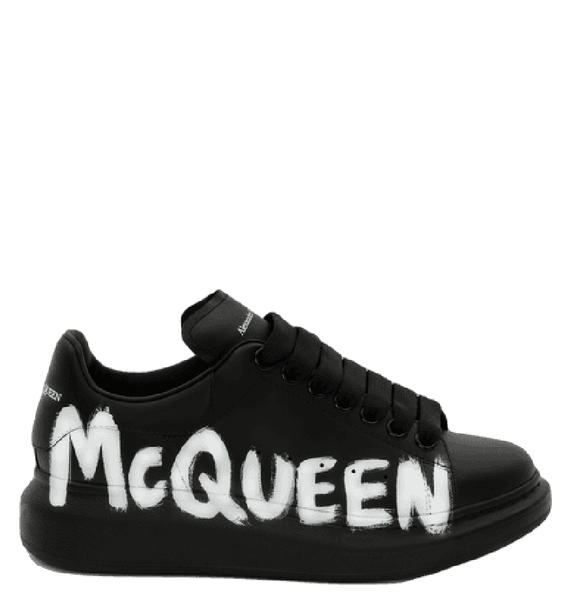  Giày Nữ Alexander McQueen Graffiti 'Black White' 
