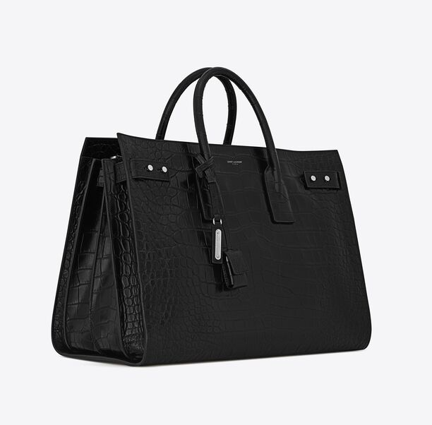  Túi Nữ Saint Laurent Sac De Jour Large Crocodile 'Black' 