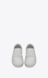  Giày Nam Saint Laurent Venice Sneakers In Perforated Leather 'Optic White' 