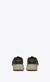  Giày Nam Saint Laurent Sl24 Sneakers In Used-look Leather 'Black' 