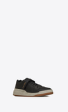  Giày Nam Saint Laurent Sl24 Sneakers In Used-look Leather 'Black' 