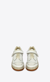  Giày Nam Saint Laurent Sl24 Sneakers In Used-look Leather 'Optic White' 