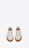  Giày Nam Saint Laurent Court Classic Sl/10 Perforated Smooth Leather 'Optic White' 
