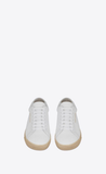  Giày Nam Saint Laurent Andy Sneakers In Canvas 'Off White' 