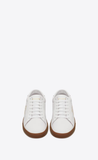  Giày Nam Saint Laurent Court Classic Sl/06 Embroidered Grained Leather 'Optic White' 