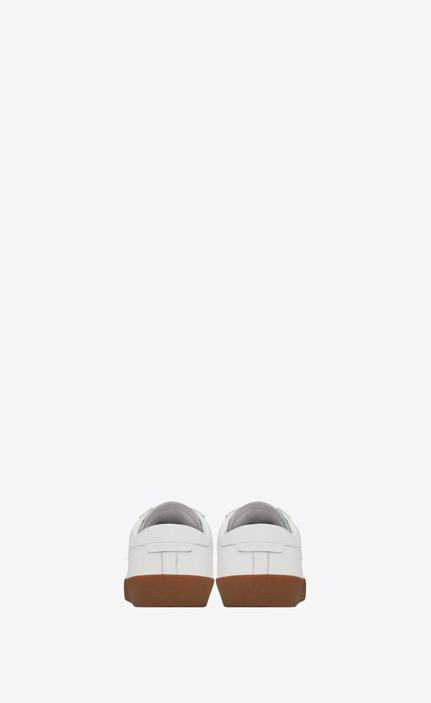  Giày Nam Saint Laurent Court Classic Sl/06 Embroidered Grained Leather 'Optic White' 