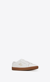  Giày Nam Saint Laurent Court Classic Sl/06 Embroidered Grained Leather 'Optic White' 