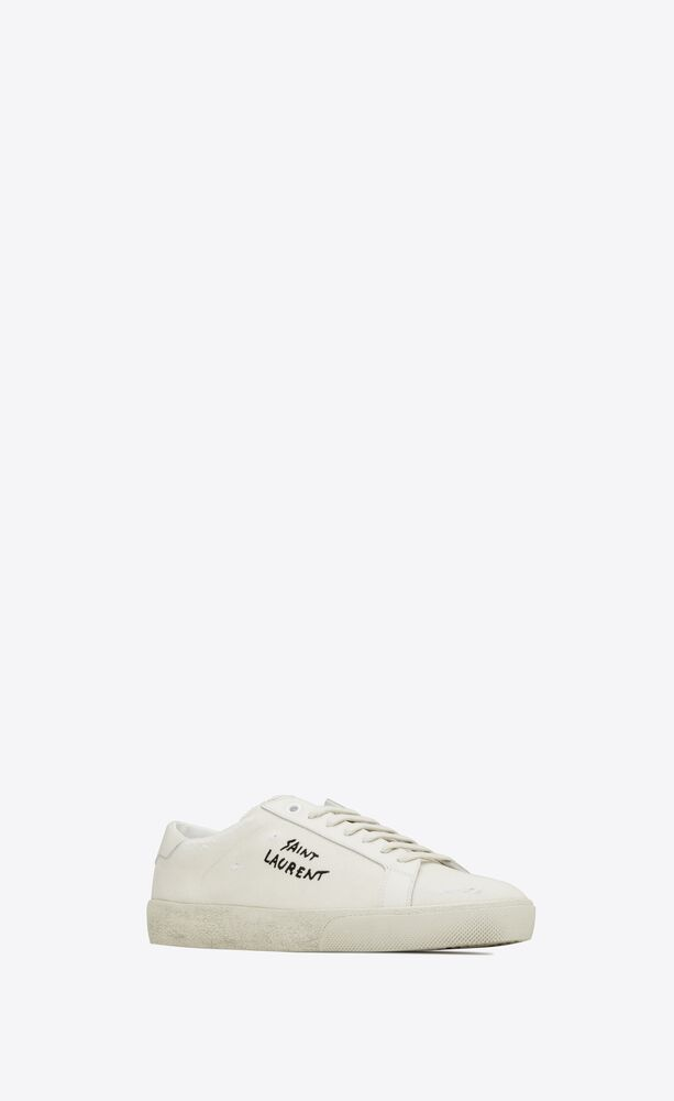  Giày Nam Saint Laurent Court Classic Sl/06 Embroidered 'Cream' 