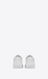  Giày Nam Saint Laurent Malibu Sneakers In Smooth Leather 'Optic White' 