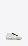  Giày Nam Saint Laurent  Court Classic Sl/39 Sneakers In Perforated Leather 'White' 