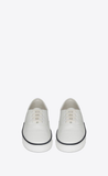  Giày Nam Saint Laurent Tandem Sneakers In Leather 'Blanc Optique' 