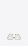  Giày Nam Saint Laurent Tandem Sneakers In Leather 'Blanc Optique' 