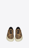  Giày Nam Saint Laurent Venice Sneakers In Shiny Leopard-print Leather 'Of Noir' 