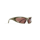  Kính Balenciaga Dynamo Rectangle Sunglasses 'Green' 