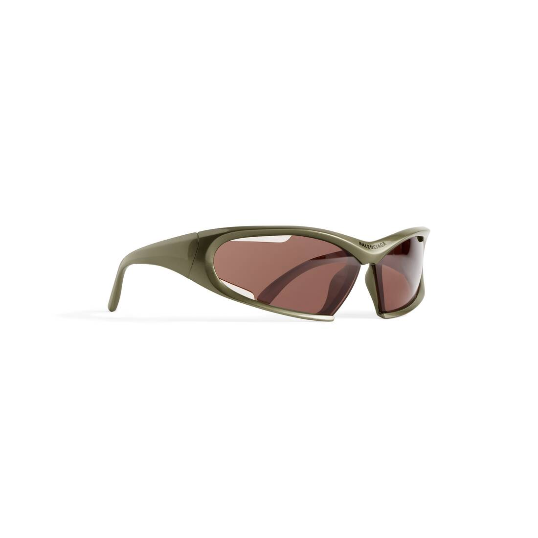  Kính Balenciaga Dynamo Rectangle Sunglasses 'Green' 