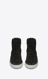  Giày Nam Saint Laurent Joe Sneakers In Suede 'Black' 