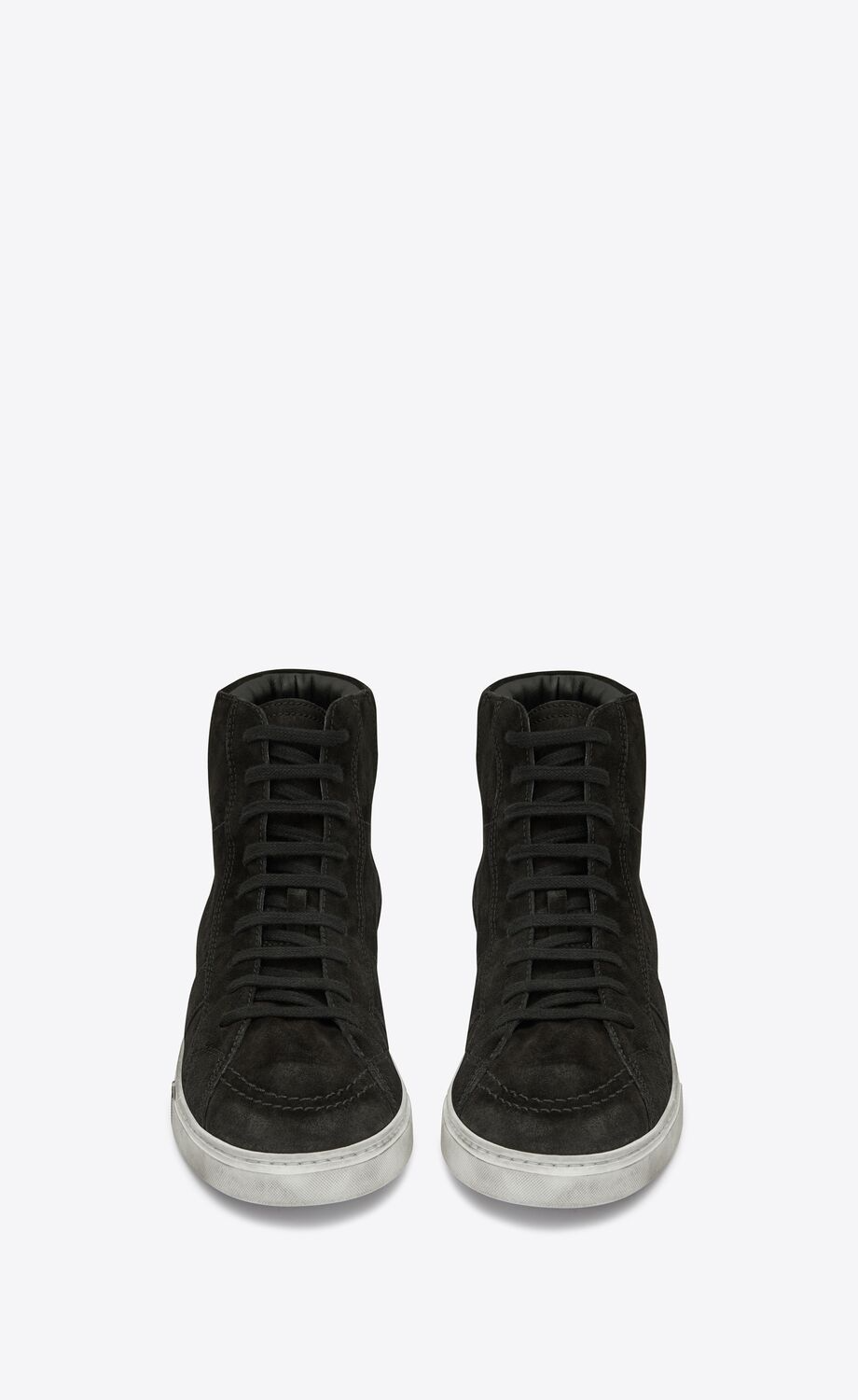  Giày Nam Saint Laurent Joe Sneakers In Suede 'Black' 