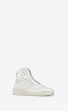  Giày Nam Saint Laurent SL24 Mid Top 'Optic White' 