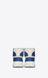  Giày Nam Saint Laurent SL24 Mid Top 'Off White Light Navy' 
