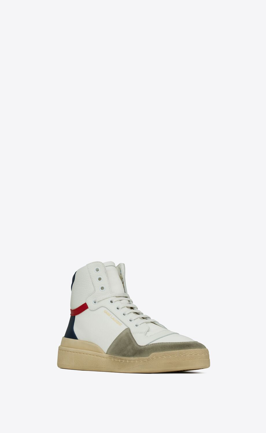  Giày Nam Saint Laurent SL24 Mid Top 'Off White' 