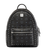  Balo MCM Stark Backpack in Studded Outline Visetos 'Black' 
