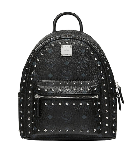  Balo MCM Stark Backpack in Studded Outline Visetos 'Black' 