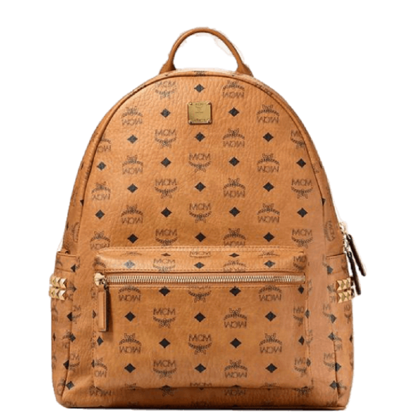  Balo Nam MCM Stark Side Studs Backpack in Visetos 'Tan' 