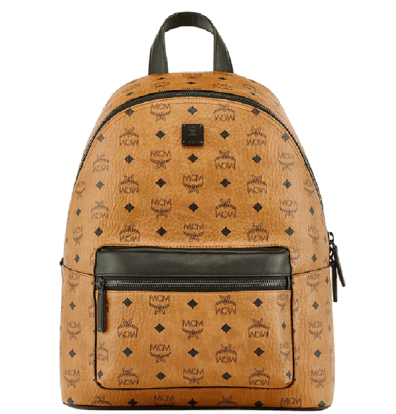  Balo MCM Stark Backpack in Visetos 'Cognac' 