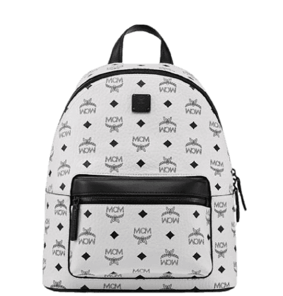  Balo Nữ MCM Stark Backpack Visetos'White' 