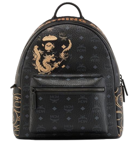  Balo MCM x Bape Stark LNY 'Black' 