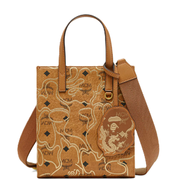  Túi MCM x Bape Aren VI 'Cognac' 