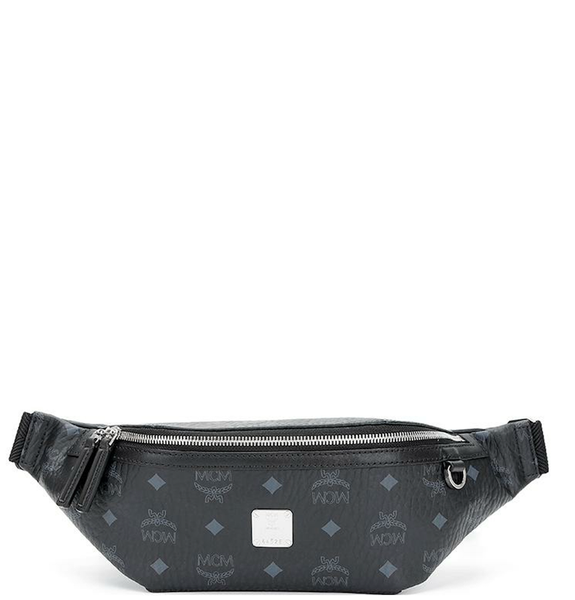  Túi Nam MCM Medium Fursten Belt Bag In Visetos 'Black' 
