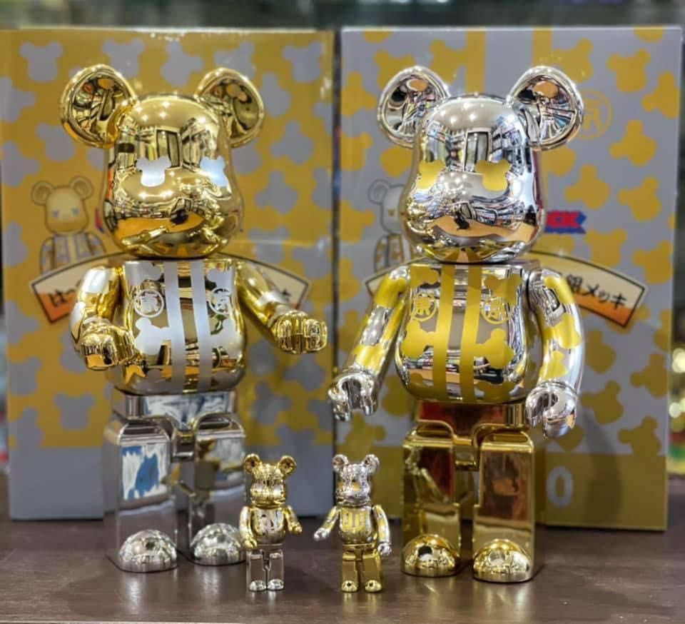 Gấu Bearbrick size lớn 46cm lắp ráp mô hình C1106