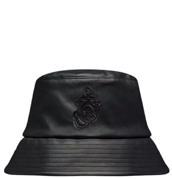  Mũ Moncler Leather Bucket Hat 'Black' 