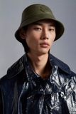  Mũ Moncler Leather Bucket Hat 'Olive Green' 