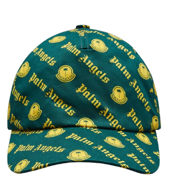  Mũ Moncler Logo Print Baseball Cap 'Yellow Green' 