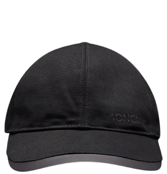  Mũ Nam Moncler Gabardine Baseball Cap 'Black' 