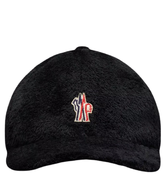  Mũ Nam Moncler Logo Baseball Cap 'Black' 
