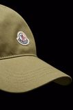  Mũ Nữ Moncler Logo Baseball Cap 'Olive Green' 
